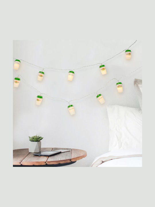 Blue Sky Garland Lights Exterior
