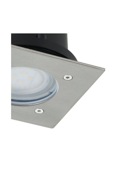 Eglo Lamedo Spot Outdoor Floor Lamp LED 2.5W with Warm White Light IP65 Silver