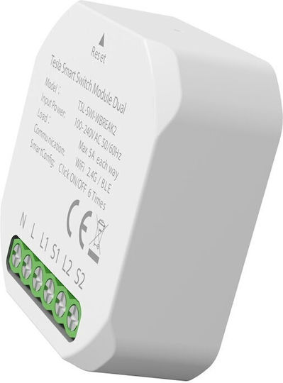 Tesla Smart Switch Dimmer 2 Καναλιών Wi-Fi & Bluetooth 5A