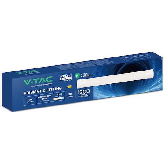 V-TAC Commercial Linear LED Ceiling Light 10W Cold White 30cm