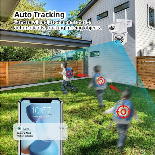 IP Κάμερα Παρακολούθησης Wi-Fi Full HD+ 6MP Αδιάβροχη με Ηχείο και Φακό 3.6mm