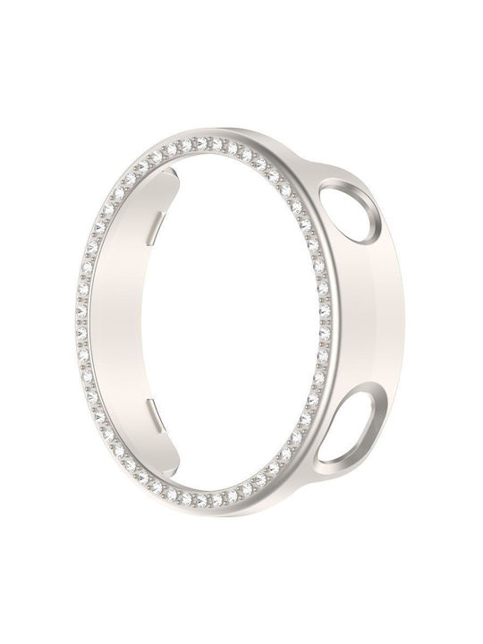Протективен Калъф Капак Единичен Ред Диаманти Xiaomi Watch S4 41mm Матиран Starlight