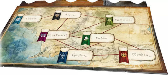 Board Game Lord of the Rings: The Duel for Middle-earth for 2 Players 10+ Years Old (PL) Rebel