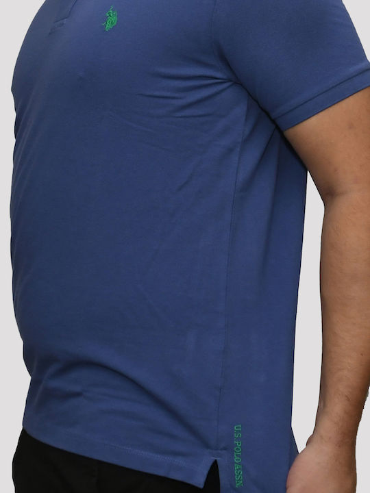 Short Sleeve Blue Men’s Blouse