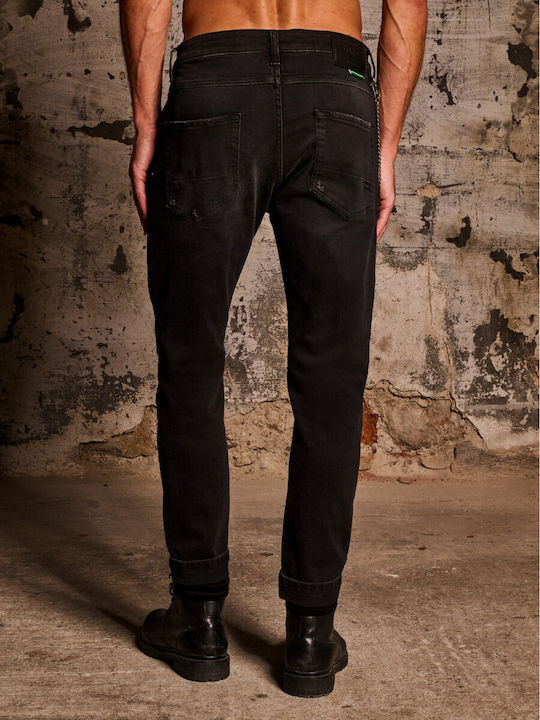 Nollan Herren Jeanshose mit Slim Passform Schwarz