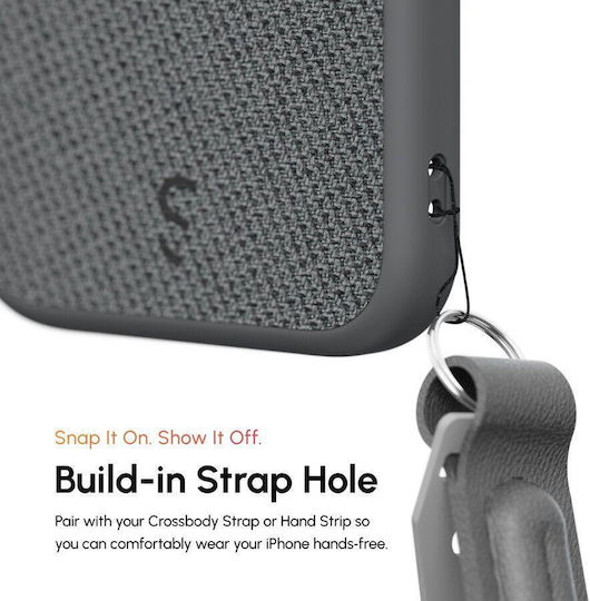Shiftcam Back Cover Fabric 2mm with Strap Gray (Galaxy M12)