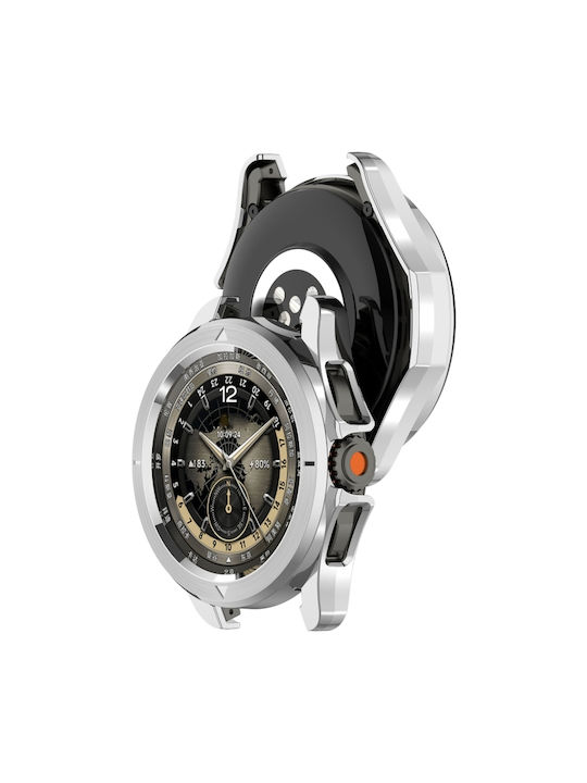 Protecție Husă Acoperire Metalizare Xiaomi Watch S4 Sport Argintie