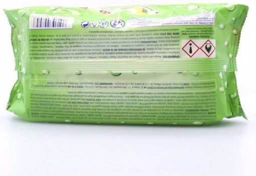 MEGA Wet Hankies Clean & Refresh Antibacterial Антисептици Кърпички За Ръце 72бр Лимон