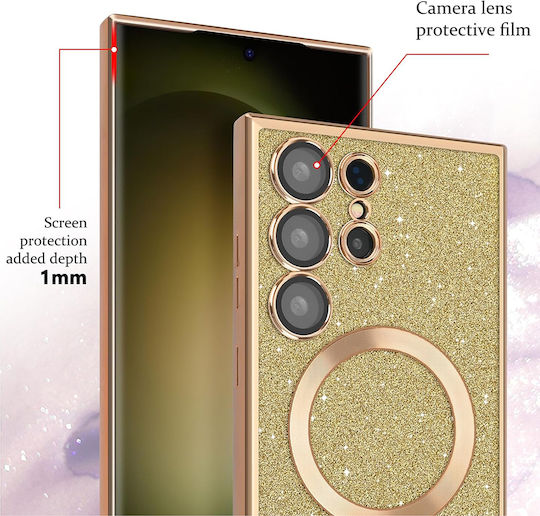 Techsuit Umschlag Rückseite Gold (Galaxy A17Oppo A17)