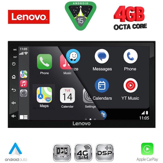 Car Audio System 2004-2008 (Bluetooth/USB/WiFi/GPS/Apple CarPlay/Android Auto) with 7" Touch Screen