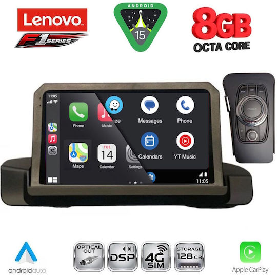 Lenovo Ηχοσύστημα Αυτοκινήτου για BMW Σειρά 3 2005-2012 (Bluetooth/USB/WiFi/GPS/Apple-Carplay/Android-Auto) με Οθόνη Αφής 9"