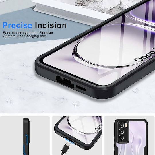 Techsuit Colorverse С пълно покритие (360°) Прозрачен (Oppo Reno12 Pro)