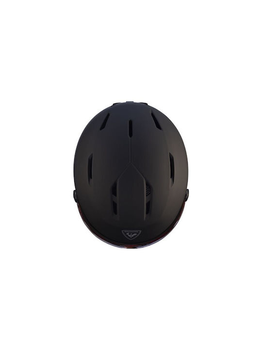 Rossignol Fit Visor Impacts Men's Helmet for Ski & Snowboard Black