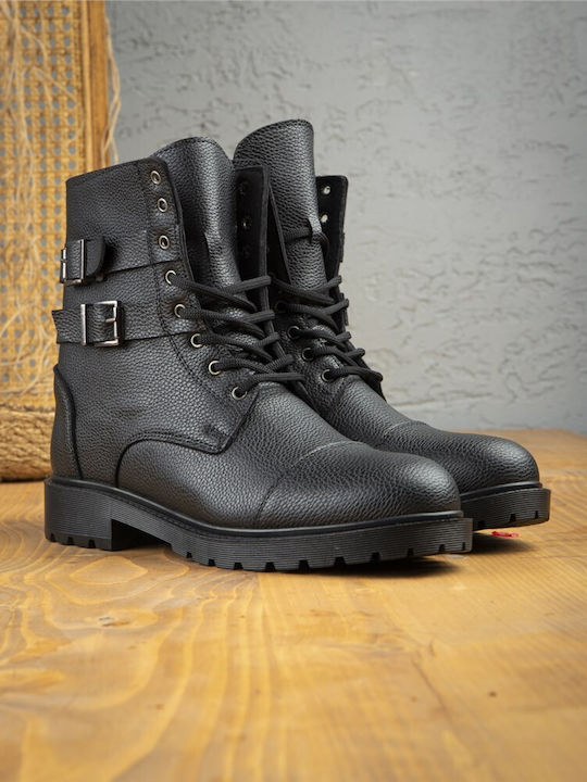 Piele Negru Ghete barbati