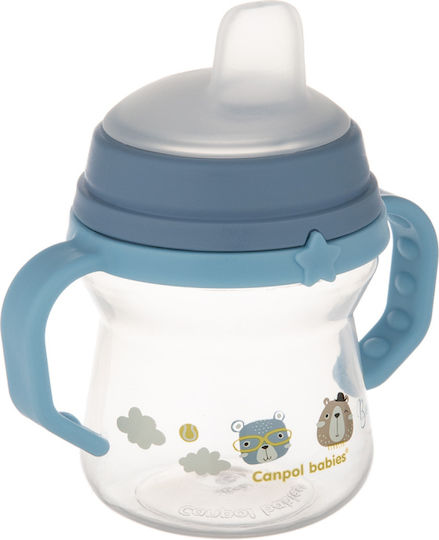 Canpol Babies Educational Sippy Cup Silicone with Handles Blue 150ml