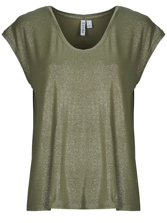 Damen T-Shirt Khaki