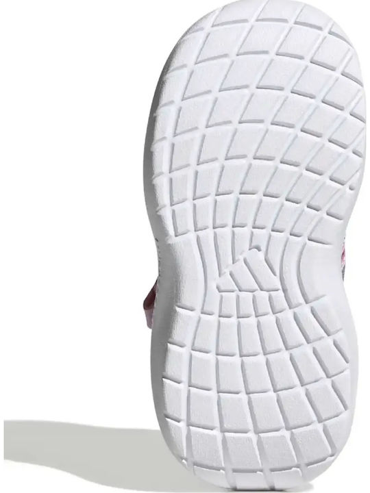 Kids Sports Running Shoes with Hoop & Loop Closure Pink