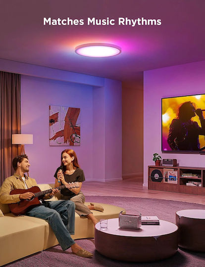 Govee Παραλληλόγραμμο Εξωτερικό LED Panel 24W με RGBIC Φως 30.5x30.5εκ.