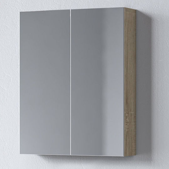 Martin Siena 55 Oglindă de Baie Dreptunghiulară cu Dulap 52x65cm Sonoma