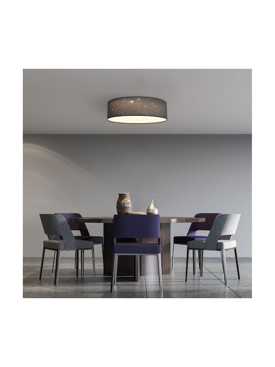 Navaris Ceiling Mount Light Gray with Integrated LED and Remote Control