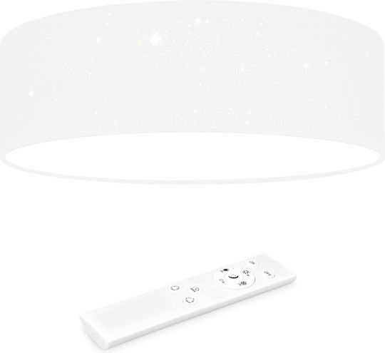 Navaris Plafonieră de Tavan 40buc Albă cu LED Integrat și Telecomandă