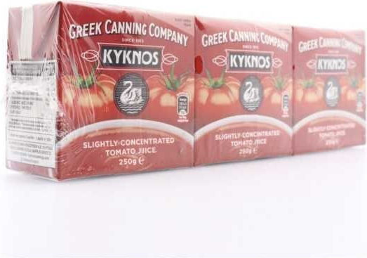 Kyknos Tomato Juice Tomato Juice 250ml 3pcs