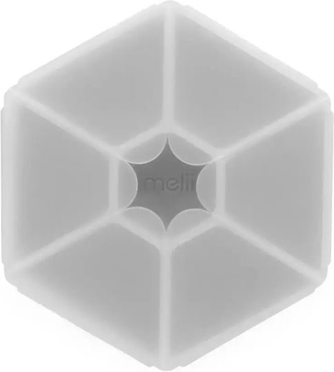 Melii Hexagon Plastik Kinder Lebensmittelbehälter 0.133Es Gray