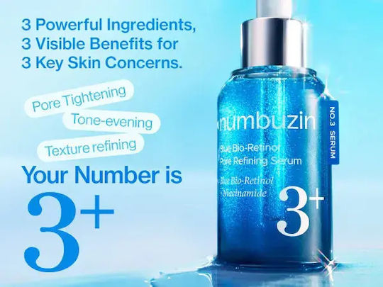 Numbuzin No.3 Синя Bio-Retinol Есенция за Лице с Ниацинамид за Стягане на Кожата 30ml