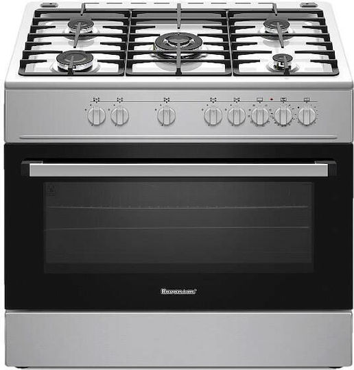 Ravanson Chef Modern Aragaz 110lt Cu Plite Pe Gaz Lățime 90cm Inox