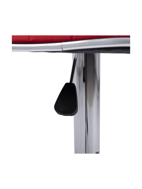Stool Bar Nexus with Adjustable Height Red 2pcs 40x47.5x115cm