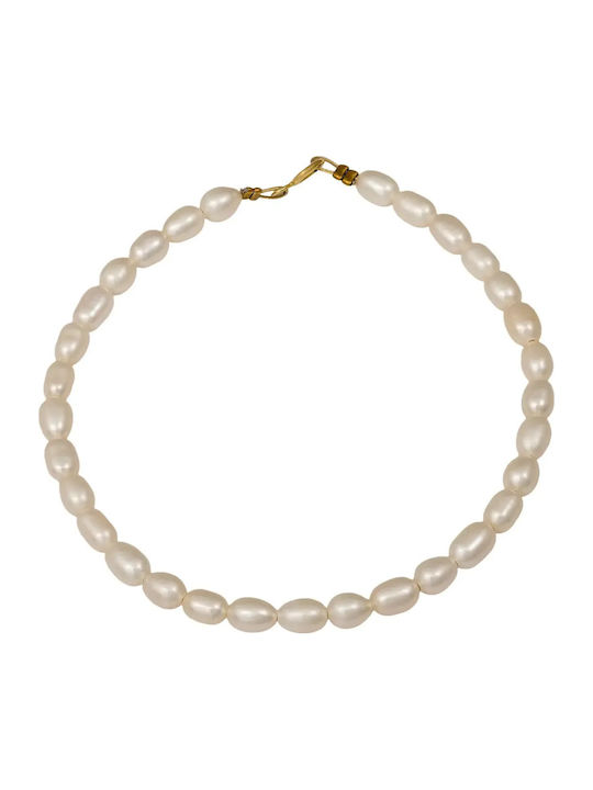 Damen Armband aus Gold 14K mit Perlen