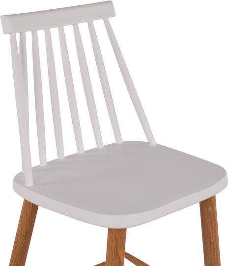 Табуретка Бар от полипропилен Vanessa White Color 2бр 43x49x107бр