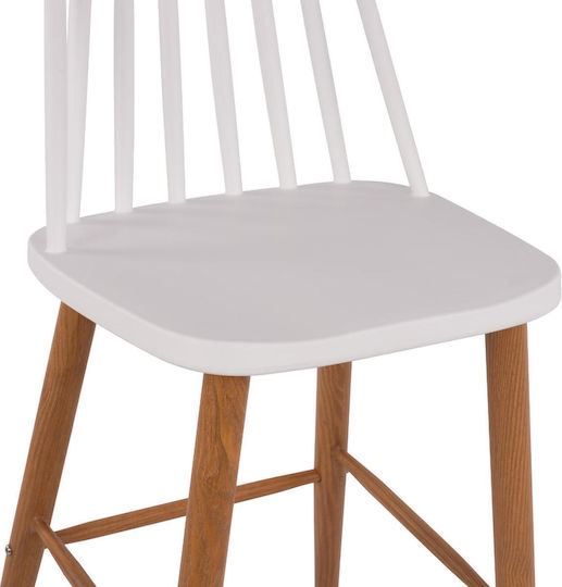 Табуретка Бар от полипропилен Vanessa White Color 2бр 43x49x107бр