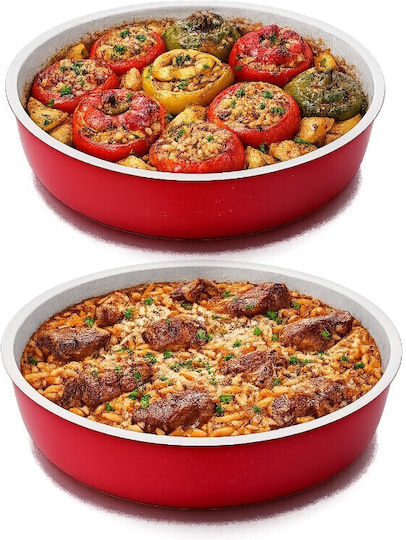 Homestyle Aluminum Baking Pan with Non-Stick Interior Coating 34cm