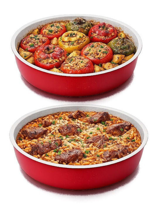 Homestyle Aluminum Baking Pan with Non-Stick Interior Coating