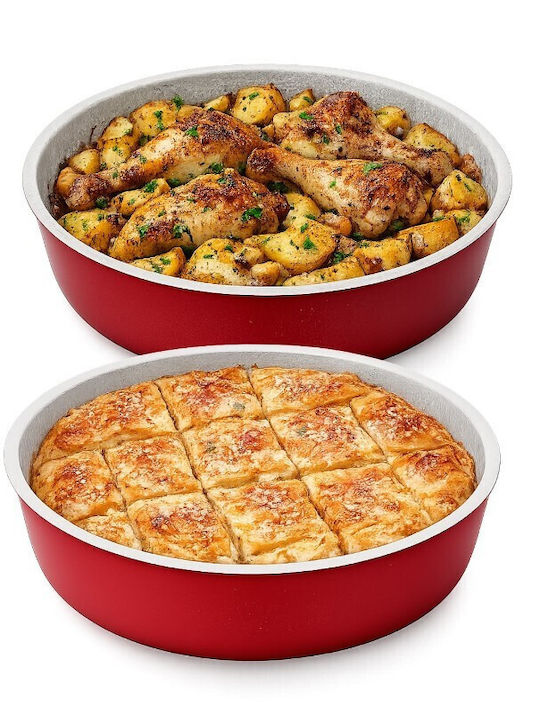 Homestyle Aluminum Baking Pan with Non-Stick Interior Coating