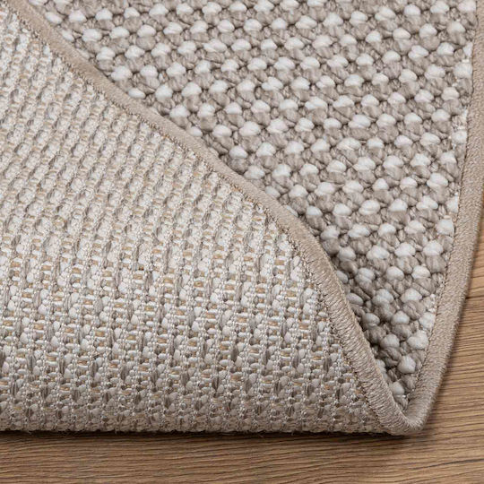 vidaXL Rutschfest Synthetisch,Polyester/Cotton/Leather Beige