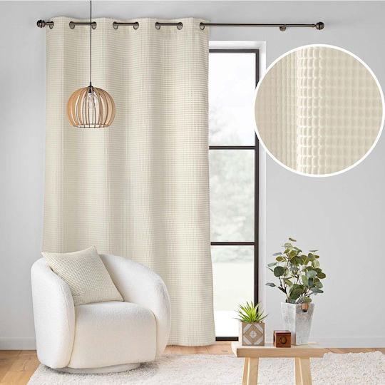 Atmosphera Perdea Cu Capse Lc Swing Ecru 140x260 cm