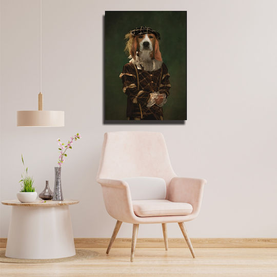 Printed Canvas Painting Dog 11 90cm X 67cm