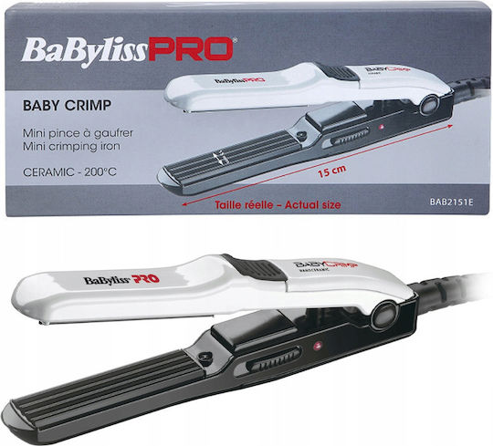 Babyliss Pro Babycrimp Travel Crepe Styler BAB2151E Mini Τοστιέρα με Κεραμικές Πλάκες