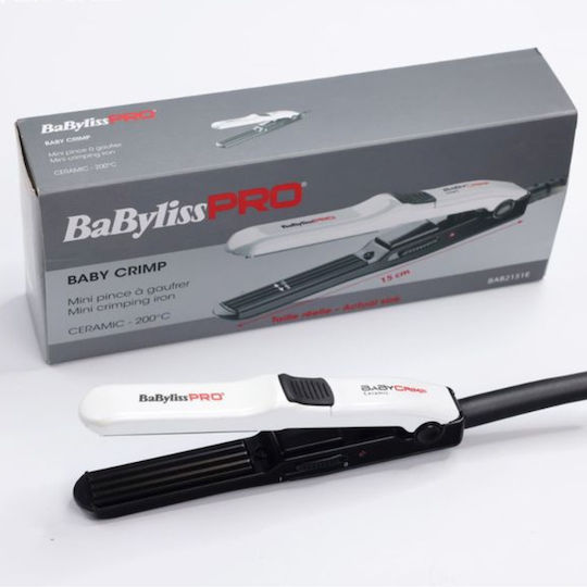 Babyliss Pro Babycrimp Travel Crepe Styler BAB2151E Mini Τοστιέρα με Κεραμικές Πλάκες
