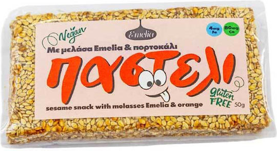 Emelia Παστέλι Μελάσα Emelia & Πορτοκάλι 50gr