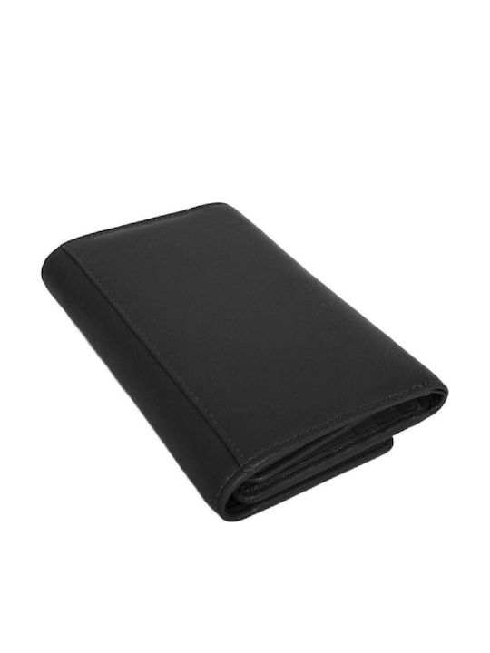 Μεγάλο Δερμάτινο Γυναικείο Πορτοφόλι με RFID Μαύρο