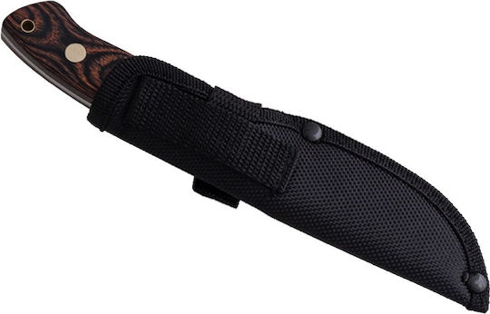Hunting Knife Keychain Survival Black in Sheath