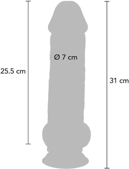Get Real Deluxe Realistic Penis Testicles Extra Thick 31 Cm