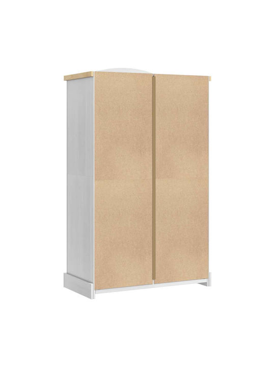 Doppeltür Kleiderschrank White 101x52x170cm