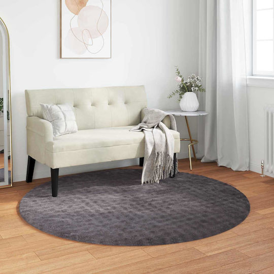 vidaXL Synthetisch,Polyester/Cotton/Leather Charcoal