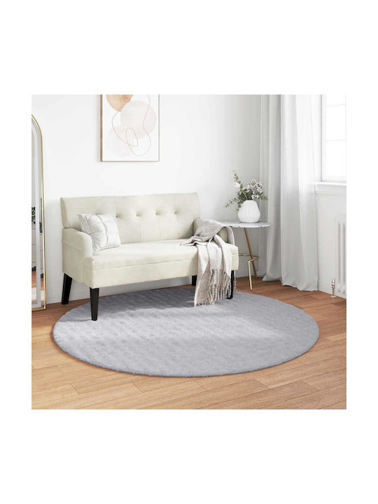 vidaXL Χαλί Φ200cm Γκρι
