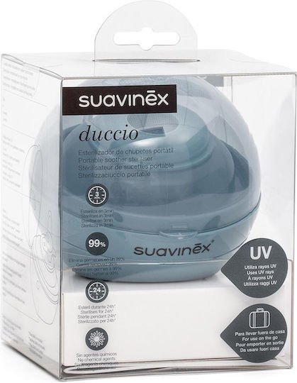 Suavinex Duccio Portable Baby Sterilizer for Pacifier Blue