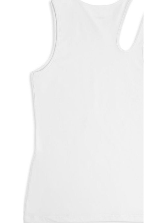 Women's Blouse Cotton Sleeveless White